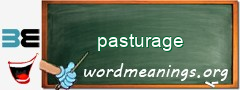 WordMeaning blackboard for pasturage